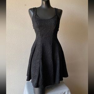 Black Small Floral Print Tank Top Dress NWT